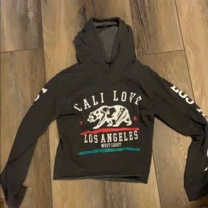 california cropped hoodie